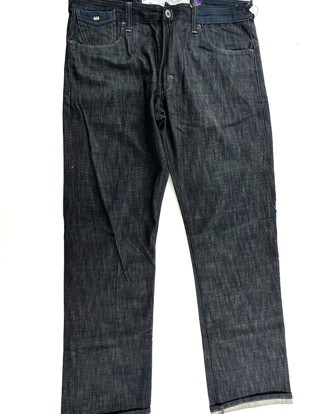 AKOO Mens Jeans Blue Denim Dark Wash Size 36 X 32 Urban Hip Hop